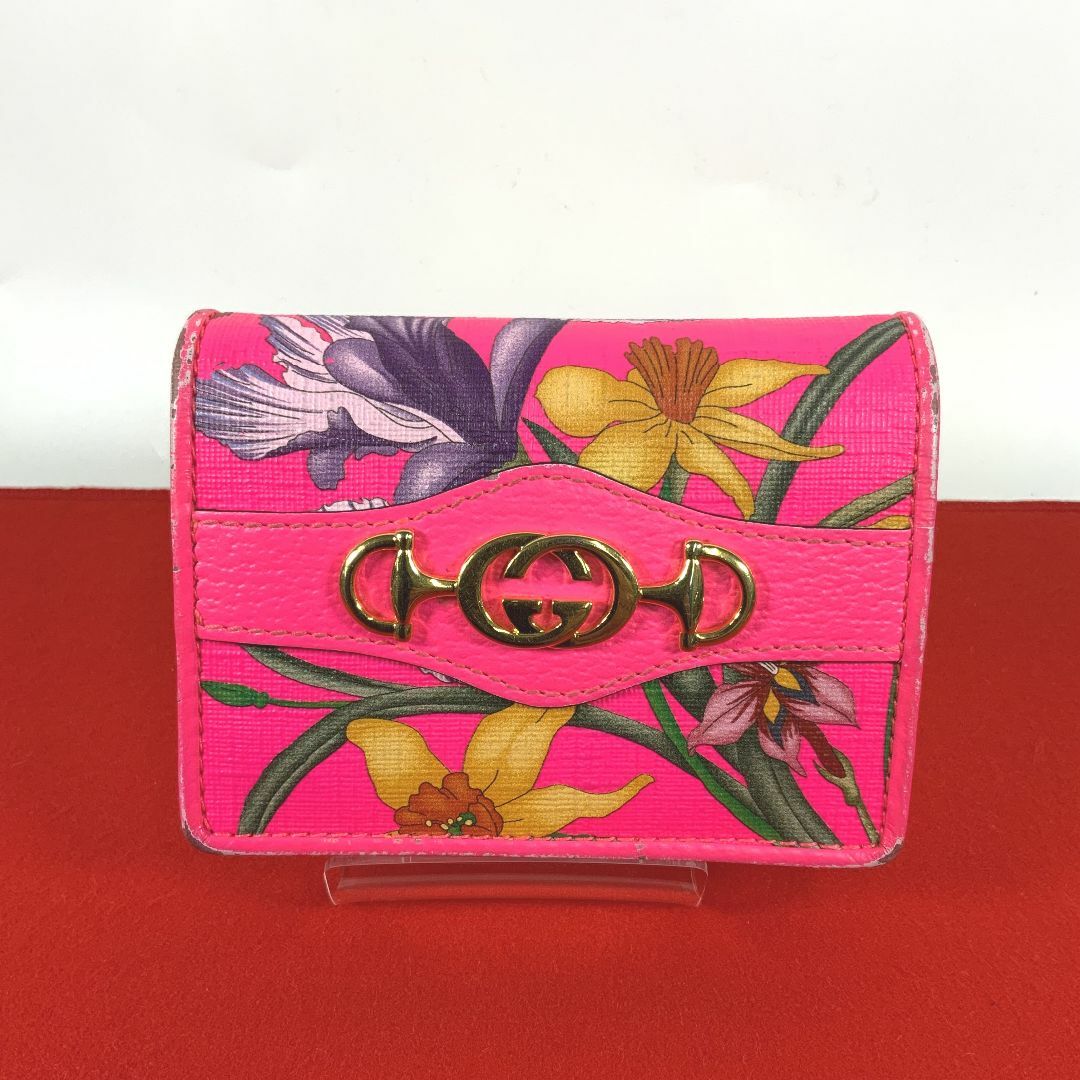 グッチ フローラズゥミ コンパクトウォレット-