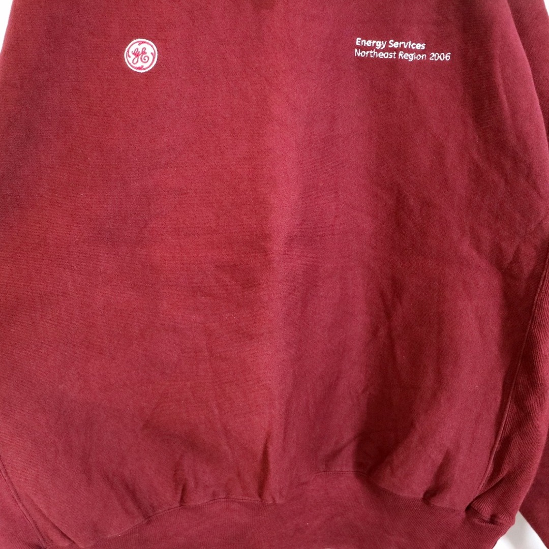SALE/ Champion チャンピオン Emergency services スウェット 丸首 ワインレッド (メンズ XL) O0038