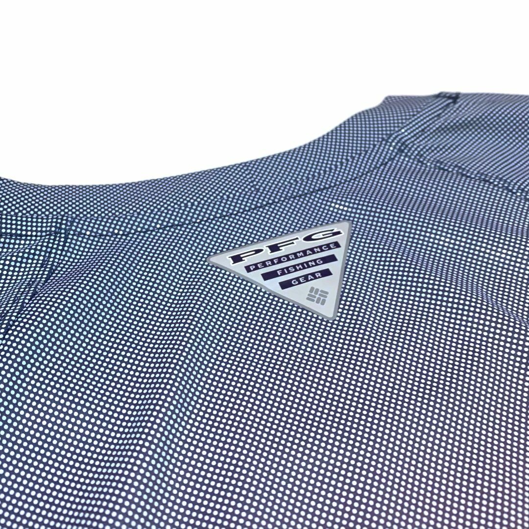 Columbia(コロンビア)の新品　XLサイズ　コロンビアPFG　ロングスリーブ　ブラック　グラデーション メンズのトップス(Tシャツ/カットソー(七分/長袖))の商品写真