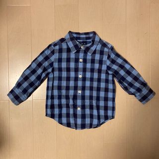 ベビーギャップ(babyGAP)のベビーギャップ　チェックシャツ　90(ブラウス)