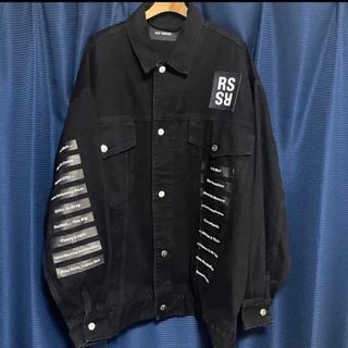 正規18SS RAF SIMONS ラフシモンズ  権力の美学 デニムジャケット