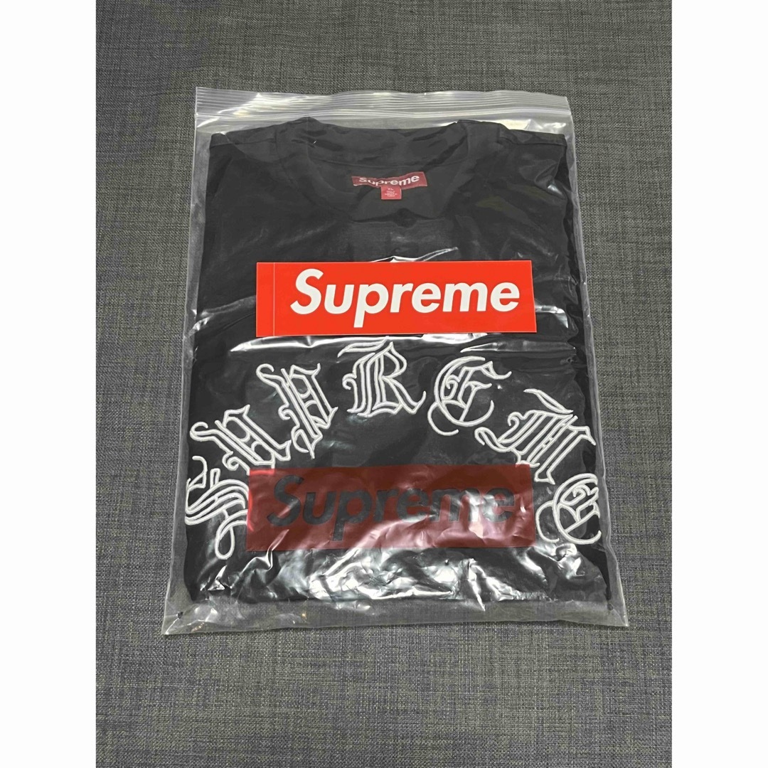 S Supreme Old English S/S Top Tee Black