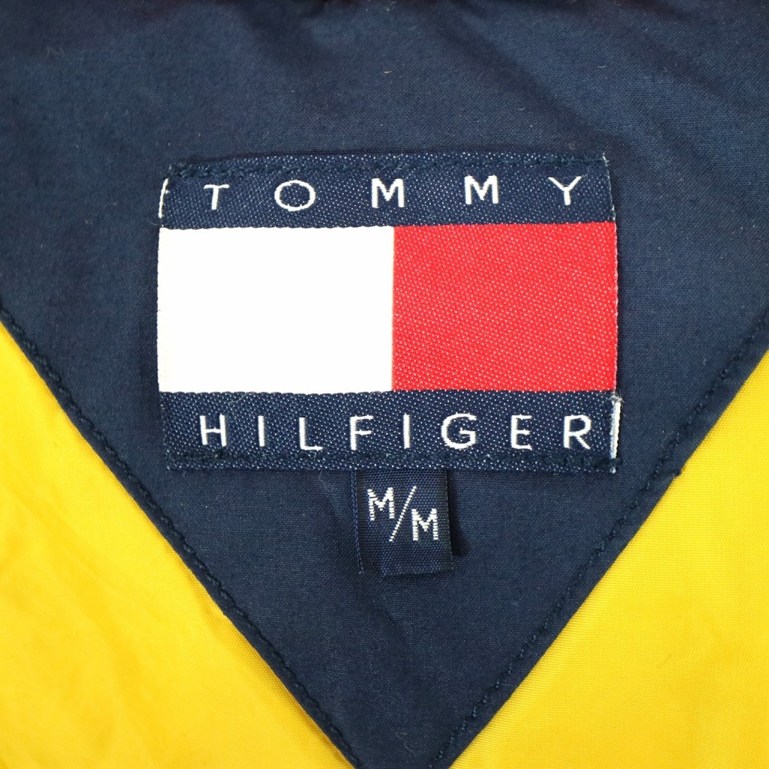 トミーヒルフィガー 90s ダウンジャケット 両面刺繍ロゴ M