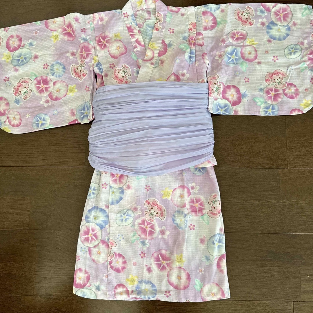 サンリオ(サンリオ)のサンリオ　浴衣　110サイズ キッズ/ベビー/マタニティのキッズ服女の子用(90cm~)(甚平/浴衣)の商品写真