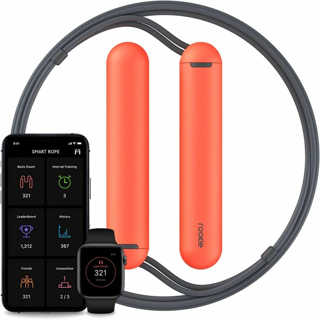 色: CoralSmart Jump Rope Rookieトレーニング用品