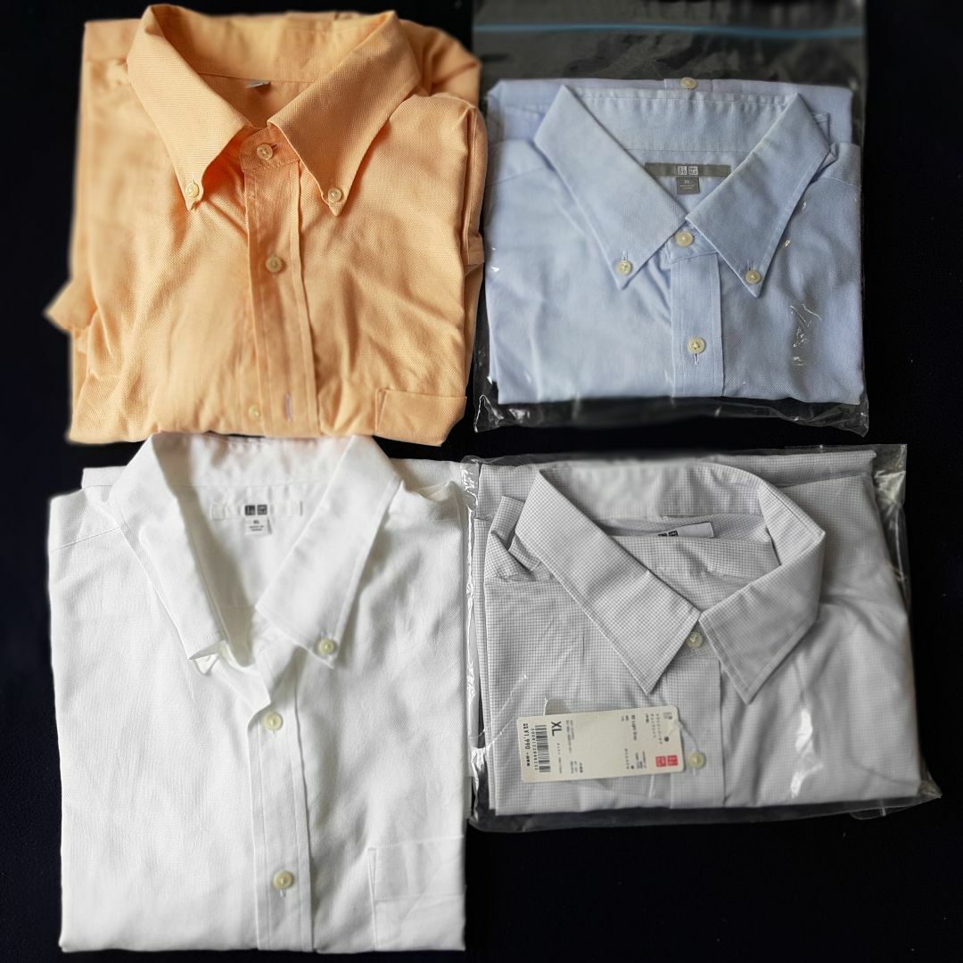 UNIQLO(ユニクロ)のユニクロ　半袖シャツ（4枚セット）サイズ：XL（4枚全部） メンズのトップス(シャツ)の商品写真