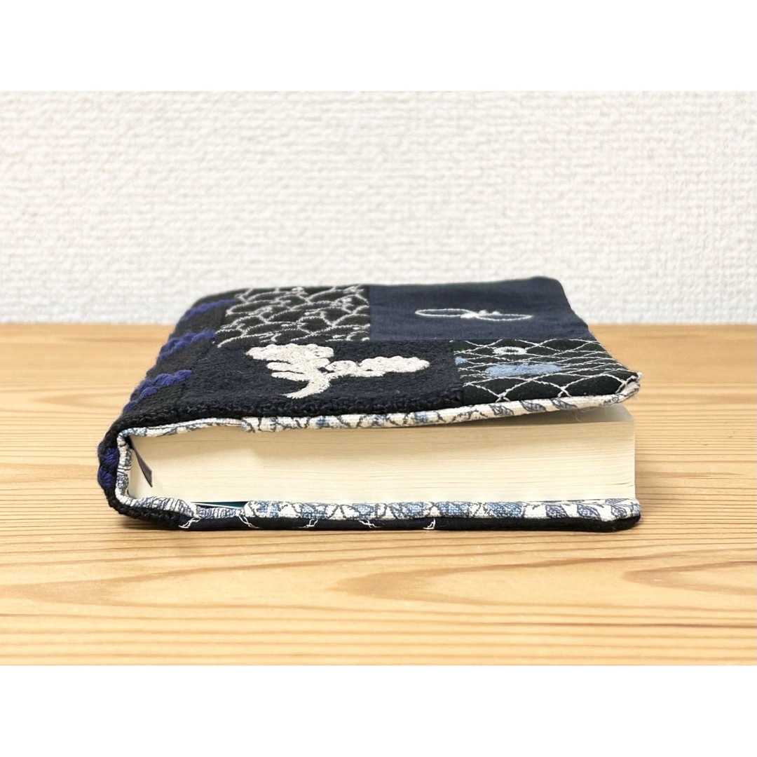 mina perhonen - ハンドメイド パッチワーク ブックカバー 手帳カバー ... ハンドメイド パッチワーク ブックカバー 手帳カバー 文庫本 ミナペルホネン 3