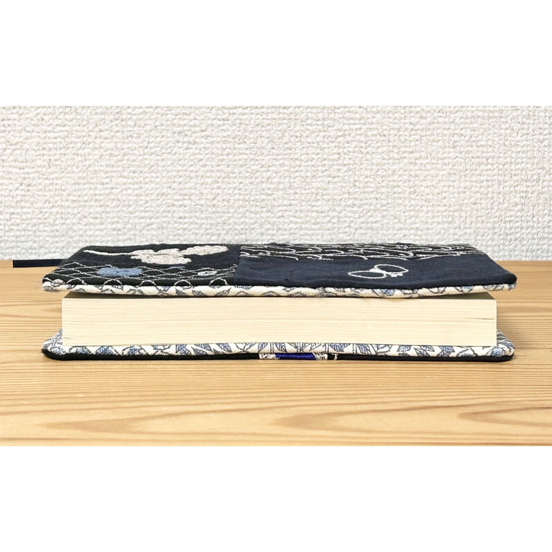 mina perhonen - ハンドメイド パッチワーク ブックカバー 手帳カバー ... ハンドメイド パッチワーク ブックカバー 手帳カバー 文庫本 ミナペルホネン 3
