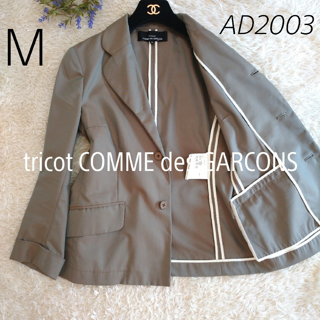 日本製★tricot COMME des GARCONS　ジャケット　玉虫色　M