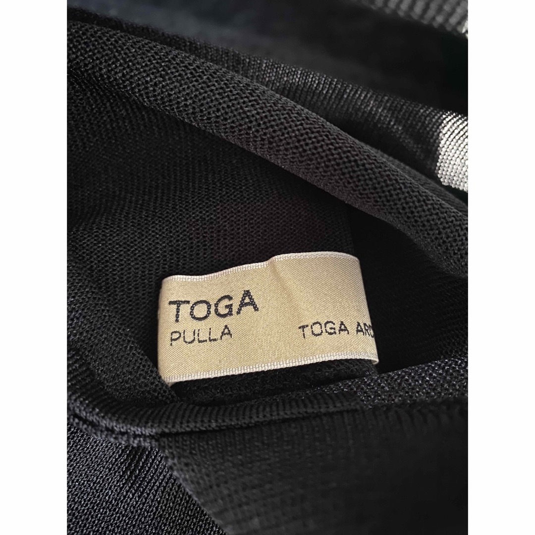 TOGA PULLAトーガシースルー切り替えドレスワンピースチュニック 6