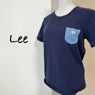 リー(Lee)のLee デニムポケットTシャツ【M】カジュアル　ユニセックス　ユニオンメイド(Tシャツ(半袖/袖なし))