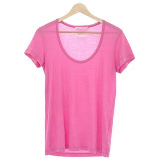 ジルサンダー(Jil Sander)のJIL SANDER ジルサンダー コットンラウンドネックTシャツ ピンク S(Tシャツ(半袖/袖なし))