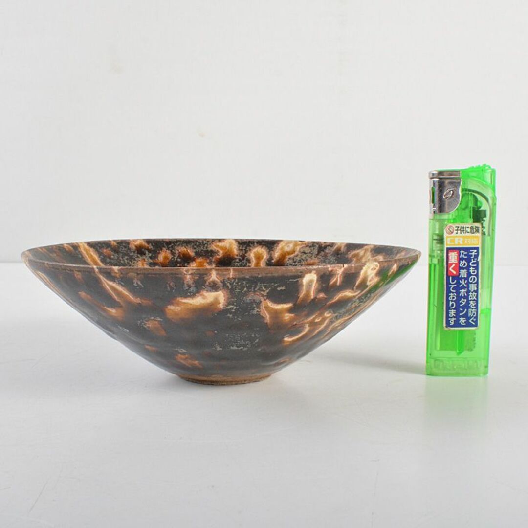 口コミ・レビューで人気商品を探そう 玳玻天目茶碗 元～明代 中国 V 陶芸 R6276 陶芸