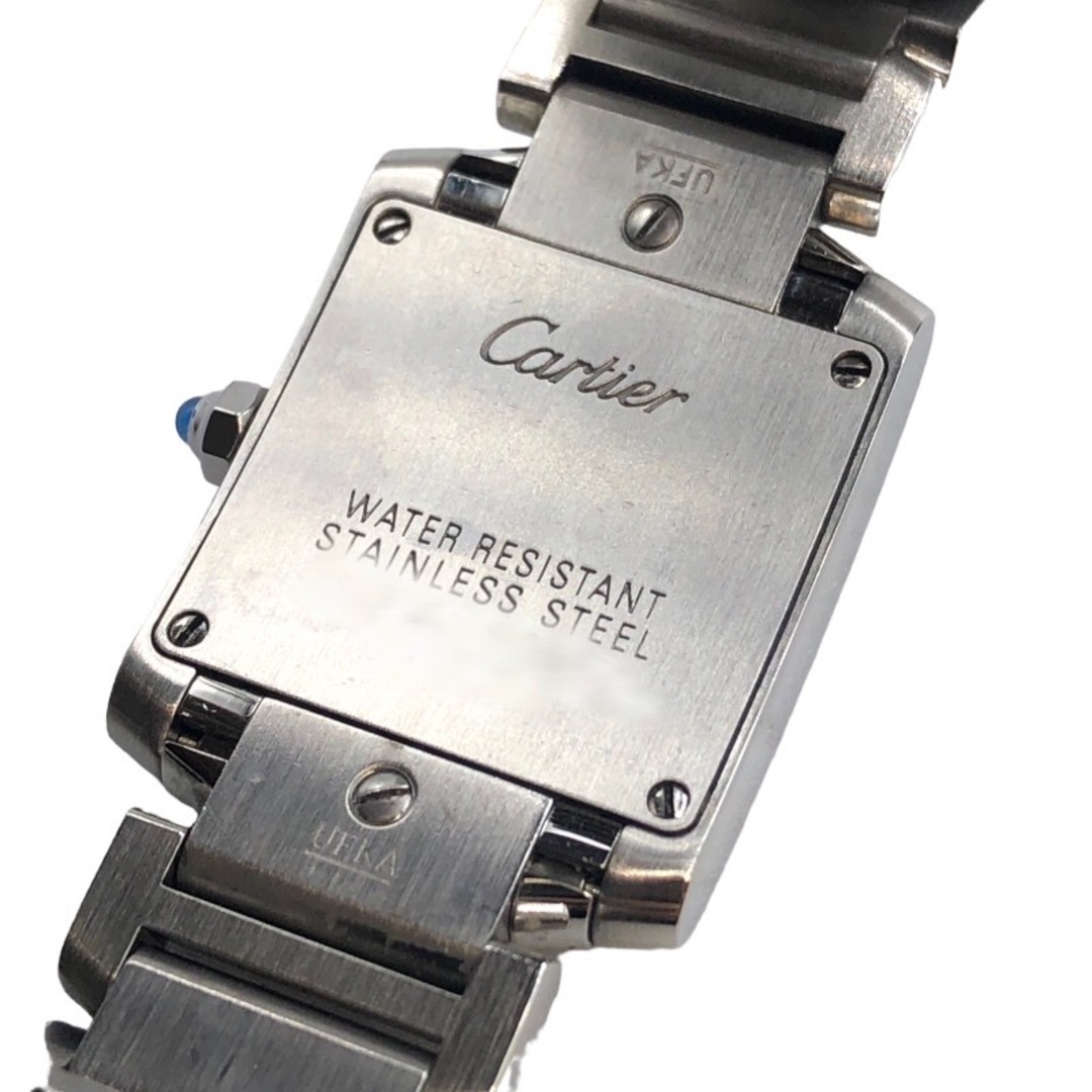カルティエ Cartier タンクフランセーズSM W51008Q3 アイボリー SS レディース 腕時計