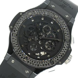 HUBLOT ウブロ  ビッグバン アエロバン オールブラック クロノ  310.CV.1110.RX.1100  ブラックダイヤモンド  メンズ 腕時計