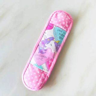 水筒肩紐カバー♡ユニコーン　ピンク(外出用品)