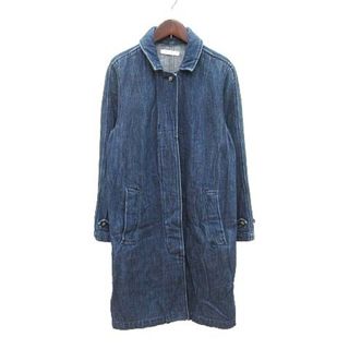 マウジー(moussy)のマウジー ステンカラーコート デニム シングル 比翼 F 青 ブルー(その他)