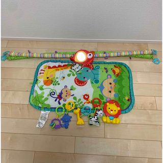 フィッシャープライス(Fisher-Price)のフィッシャープライス　レインフォレスト　指遊びミュージカルジム(ベビージム)