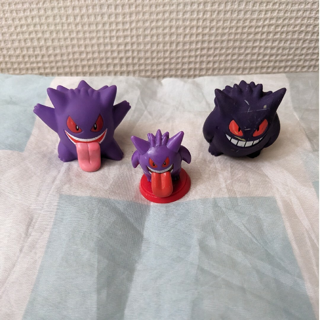 ポケモン - ポケモン 古め ゲンガー指人形2種類 ベロ出し、ベロ出し