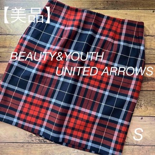 ビューティアンドユースユナイテッドアローズ(BEAUTY&YOUTH UNITED ARROWS)のBEAUTY&YOUTH  UNITED ARROWS  膝丈チェックスカート(ひざ丈スカート)