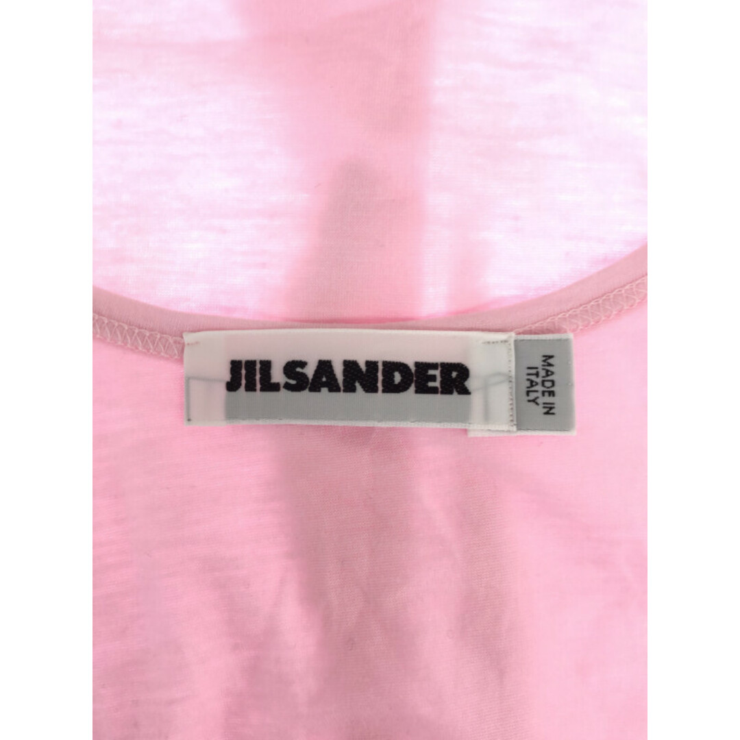 Jil Sander(ジルサンダー)のJIL SANDER ジルサンダー コットンレーヨンタンクトップ ピンク S レディースのトップス(タンクトップ)の商品写真