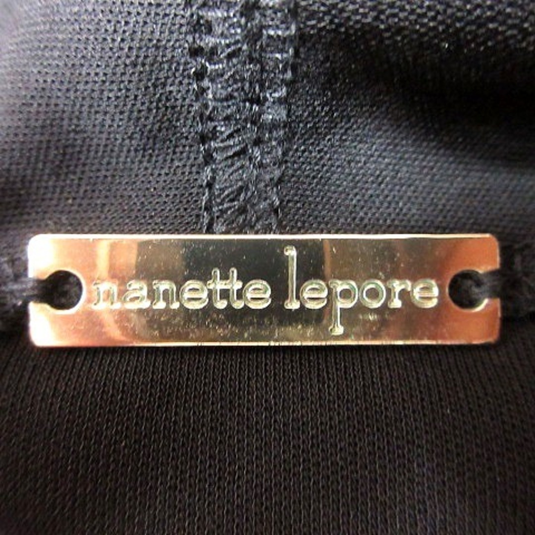 Nanette Lepore(ナネットレポー)のナネットレポー nanette lepore カーディガン 七分袖 M 黒 レディースのトップス(カーディガン)の商品写真