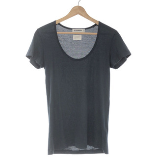 ジルサンダー(Jil Sander)のJIL SANDER ジルサンダー コットンラウンドネックTシャツ ネイビー S(Tシャツ(半袖/袖なし))