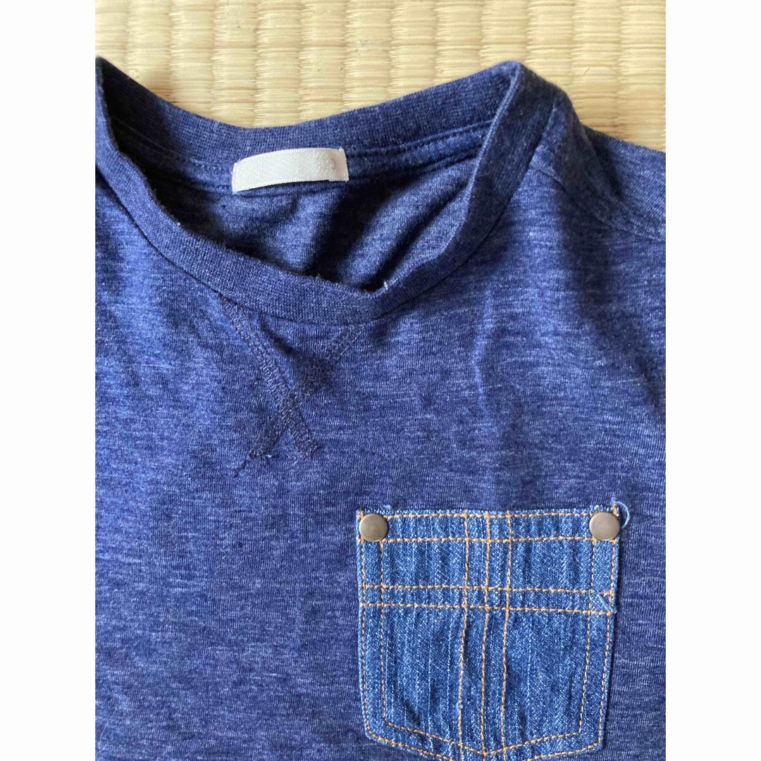 GU ジーユー 半袖 Tシャツ 120 デニム ポケットの通販 by popo｜ジーユーならラクマ