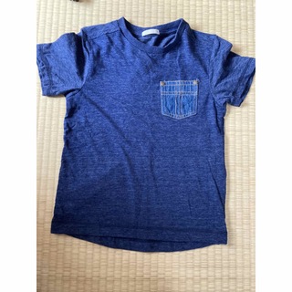 ジーユー(GU)のジーユー 半袖 Tシャツ 120 デニム ポケット(Tシャツ/カットソー)