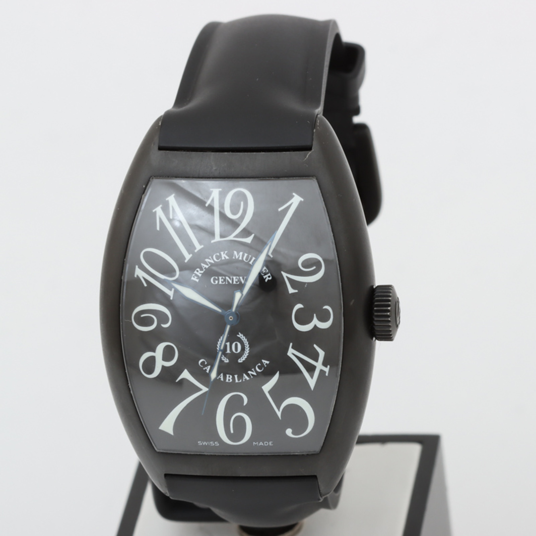 フランク・ミュラー FRANCK MULLER カサブランカ 10周年記念モデル 8880CNR ブラック ステンレススチール SS(PVD) 純正尾錠/ラバー 自動巻き メンズ 腕時計