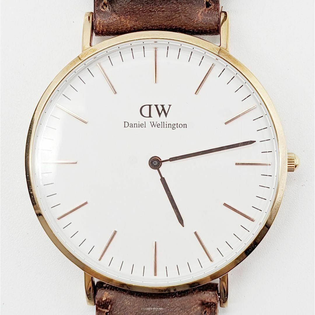 Daniel Wellington(ダニエルウェリントン)の未使用 ダニエルウェリントン 40mm 時計 ホワイト文字盤 D366 メンズの時計(腕時計(アナログ))の商品写真