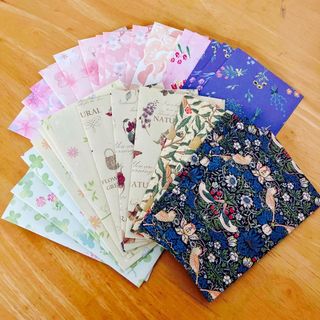 ハンドメイド　花柄ポチ袋30枚セット　送料込み(カード/レター/ラッピング)