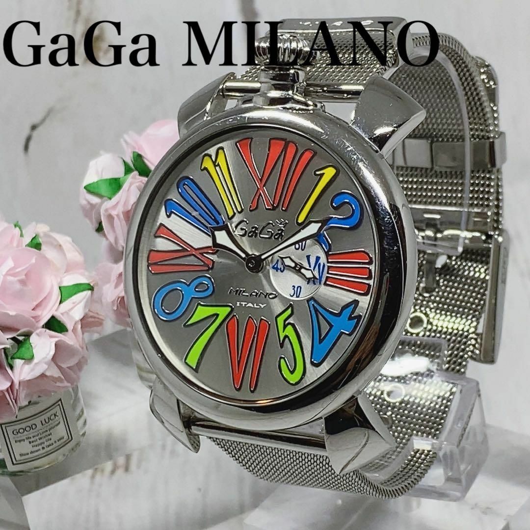 腕時計メンズレディース Gagaミラノマヌアーレ46男性用イタリアブランド
