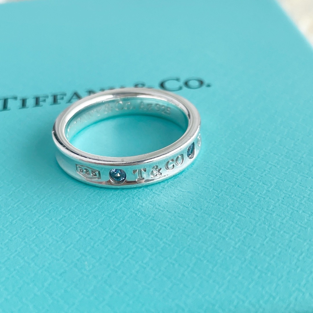 Tiffany & Co. - ティファニー モンタナサファイア ナローリング 10号