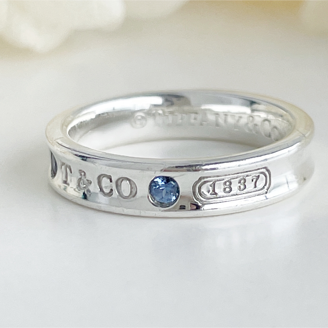 Tiffany & Co. - ティファニー モンタナサファイア ナローリング 10号