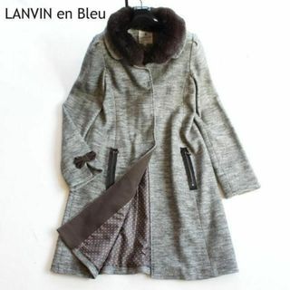 LANVIN en Bleu ランバンオンブルーリアルファーコートの通販 by
