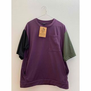 火の粉がついても燃えにくい難燃コットンキャンプティ　クレイジーパープルL(Tシャツ/カットソー(半袖/袖なし))