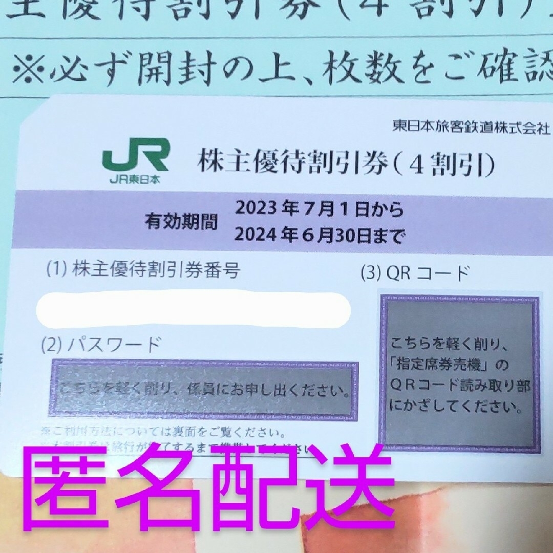 株主優待割引券 JR東日本 鉄道割引券　1枚 | フリマアプリ ラクマ