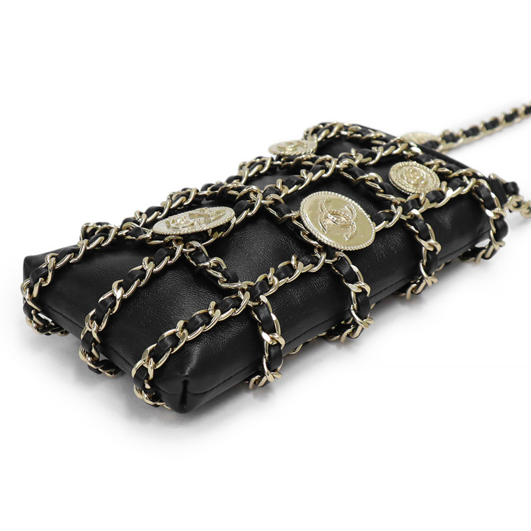 CHANEL - シャネル コイン チェーンショルダー バッグ スマホ フォン