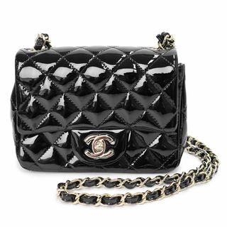 シャネル(CHANEL)のシャネル ミニ フラップ マトラッセ チェーン ショルダーバッグ 斜め掛け パテントレザー エナメル ブラック 黒 ゴールド金具 A35200 箱付 箱付 CHANEL（新品・未使用品）(ショルダーバッグ)