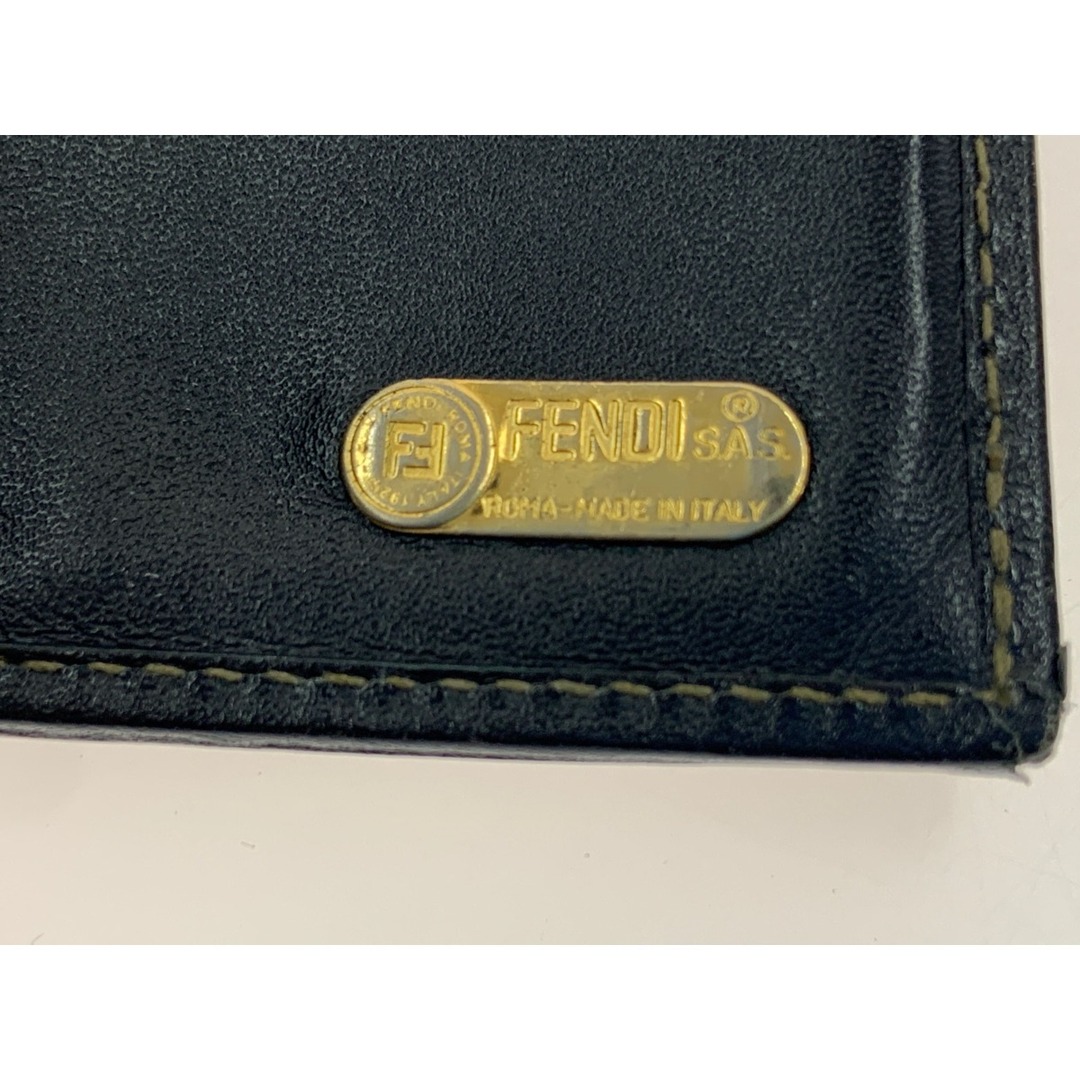 ✨美品✨FENDI フェンディ　二つ折り財布　ペカン　ブロックチェック　オシャレ