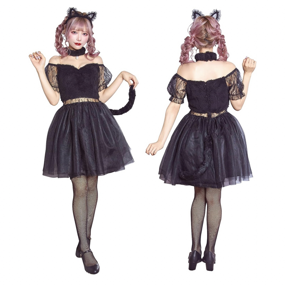 CLEARSTONE(クリアストーン)のブラックレースキャット(黒猫コスプレ) エンタメ/ホビーのコスプレ(衣装)の商品写真