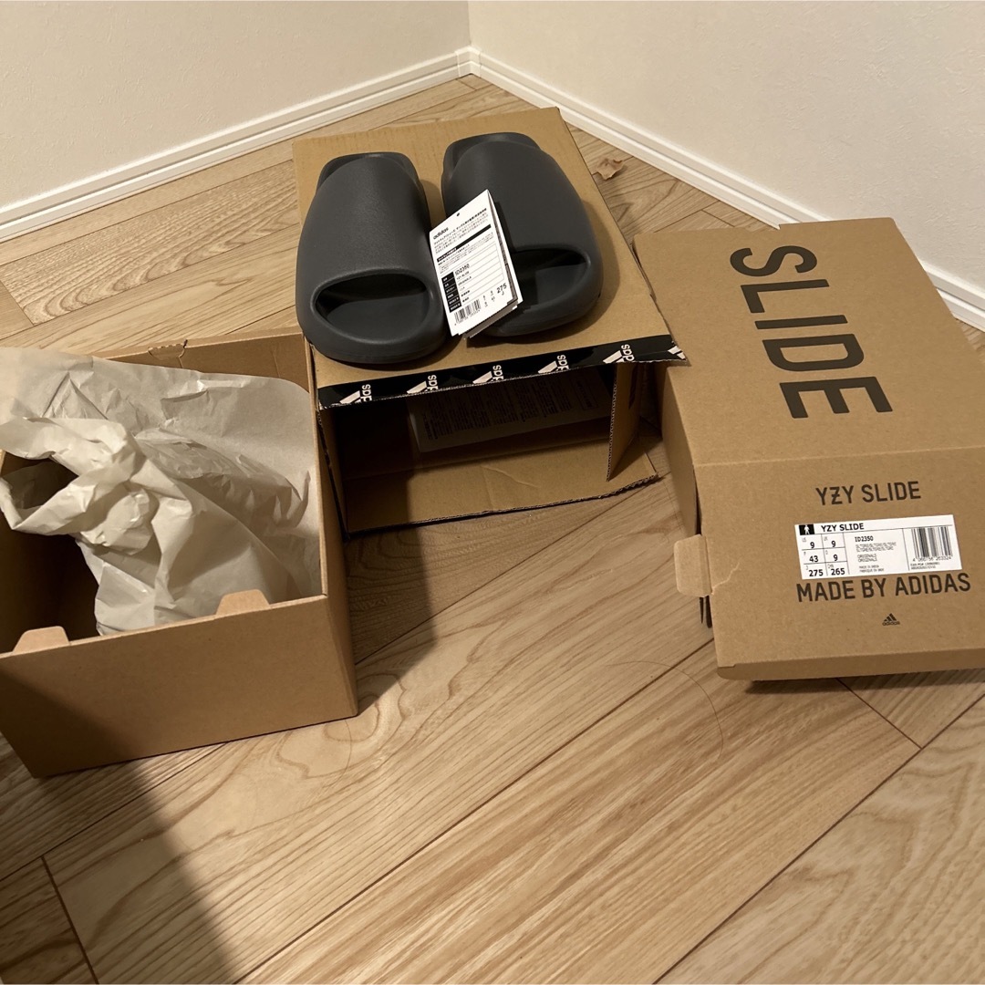 adidas✖️yeezy slide スレートグレー-