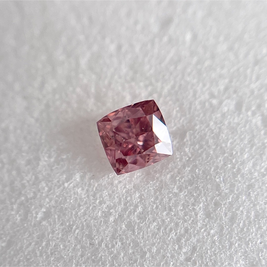 0.093ct SI-2 FANCY VIVID PURPLISH PINK