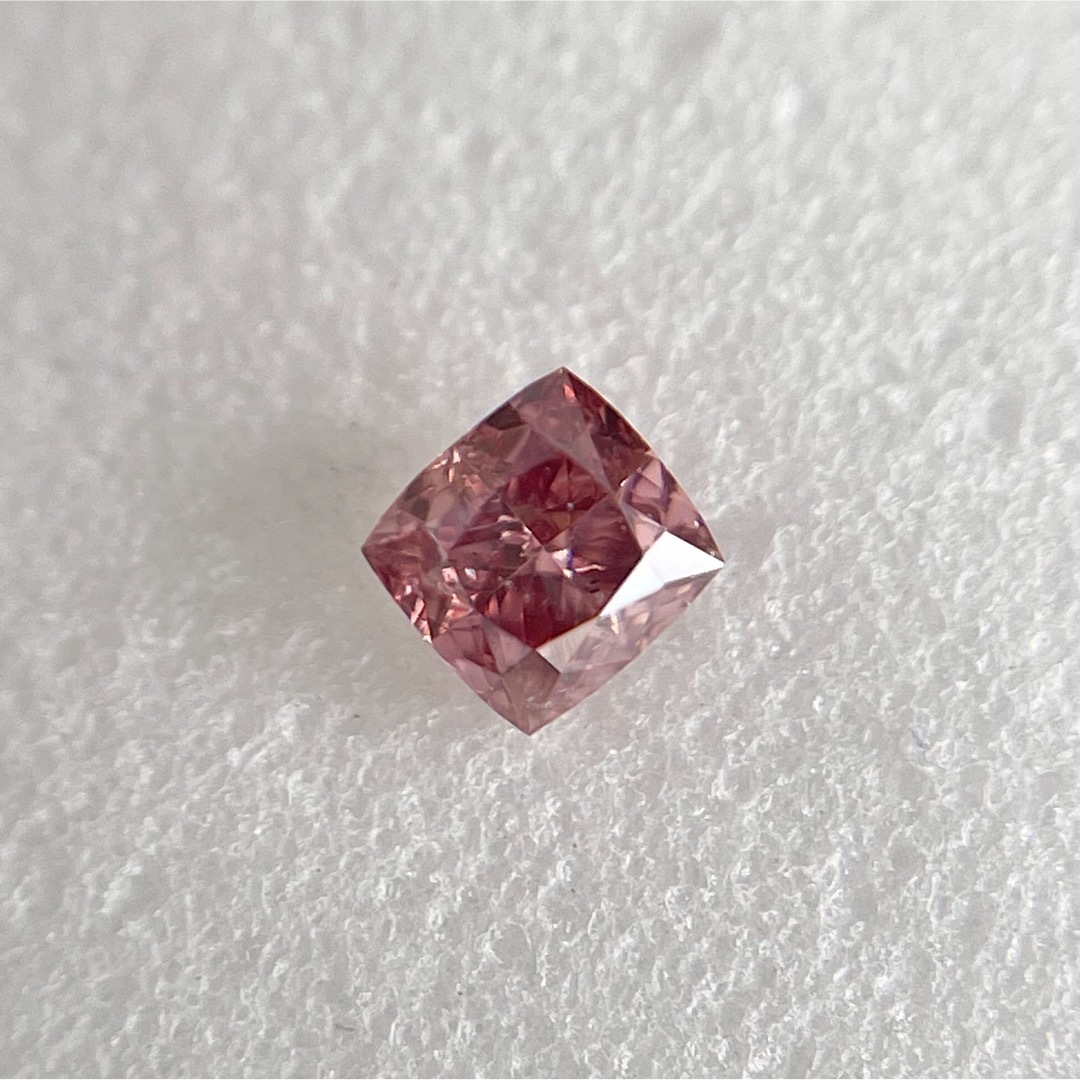 0.093ct SI-2 FANCY VIVID PURPLISH PINK