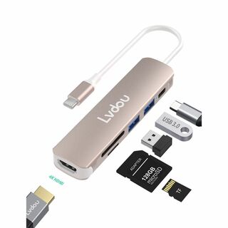 【特価商品】USB C ハブ アダプタ 6-in-1 Lvdou マルチポート (PC周辺機器)