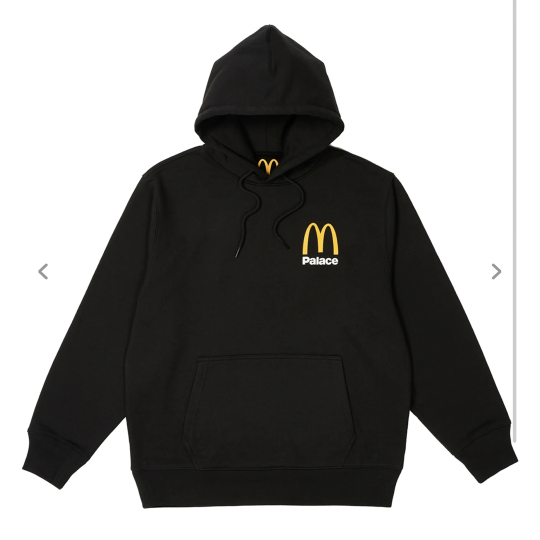 PALACE McDONALD'S LOGO HOOD BLACK メンズのトップス(パーカー)の商品写真