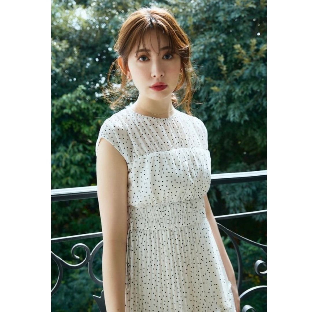 Her lip to - herlipto Pin Dot Pleated Long Dressの通販 by みき's ...