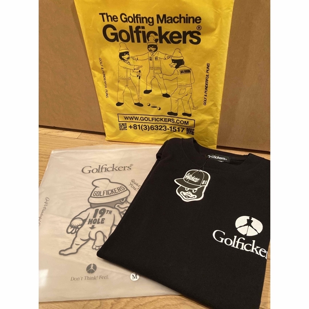 新品！ゴルフィッカーズ Giroppon-T "Black" Tシャツ Mサイズ