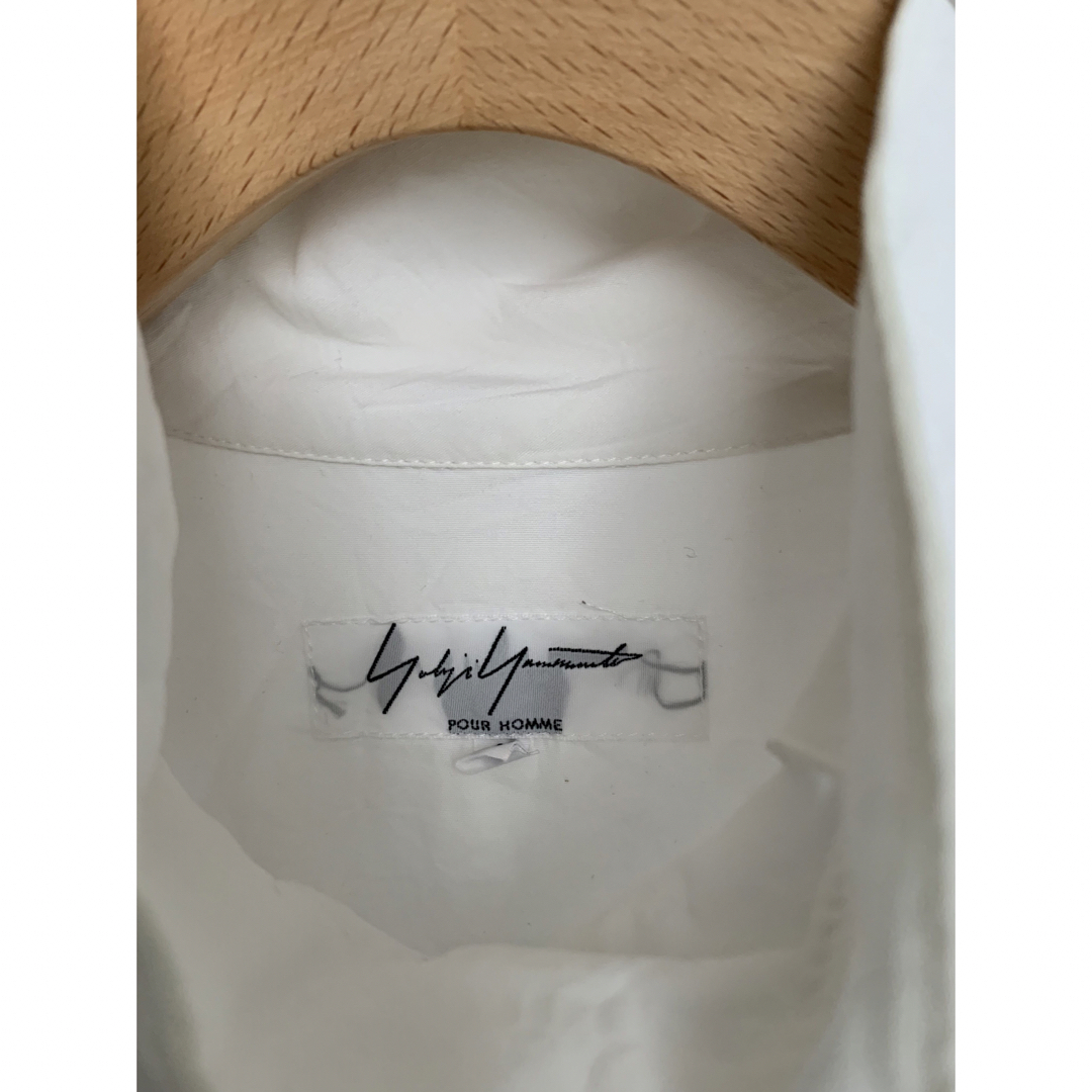 Yohji Yamamoto POUR HOMME(ヨウジヤマモトプールオム)のヨウジヤマモト　15AW シワ加工スタンドカラーシャツ メンズのトップス(シャツ)の商品写真